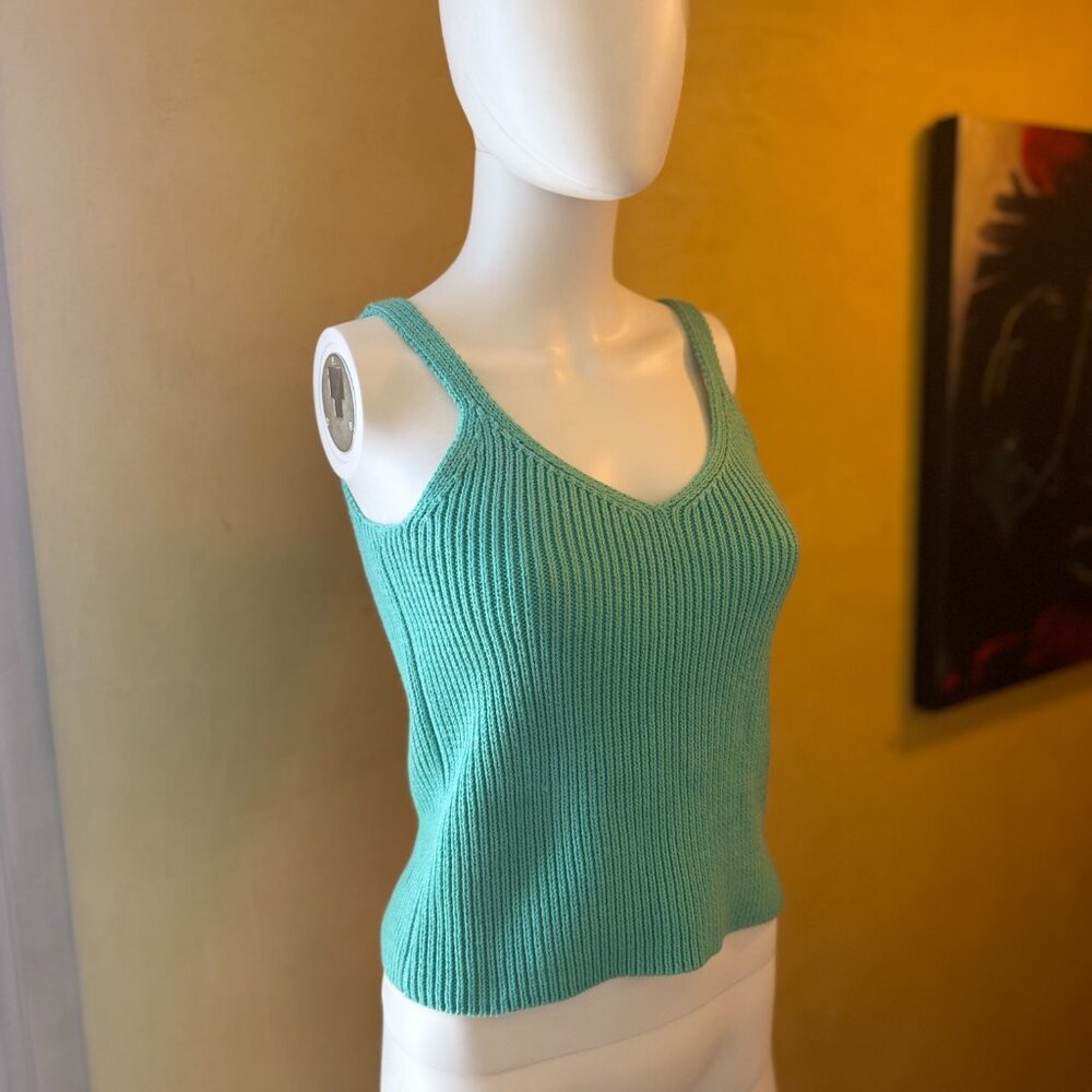 Vintage RALPH Ralph Lauren Lace‑Up Back Knit Tank – Size S – NWOT - Picture 2 of 7